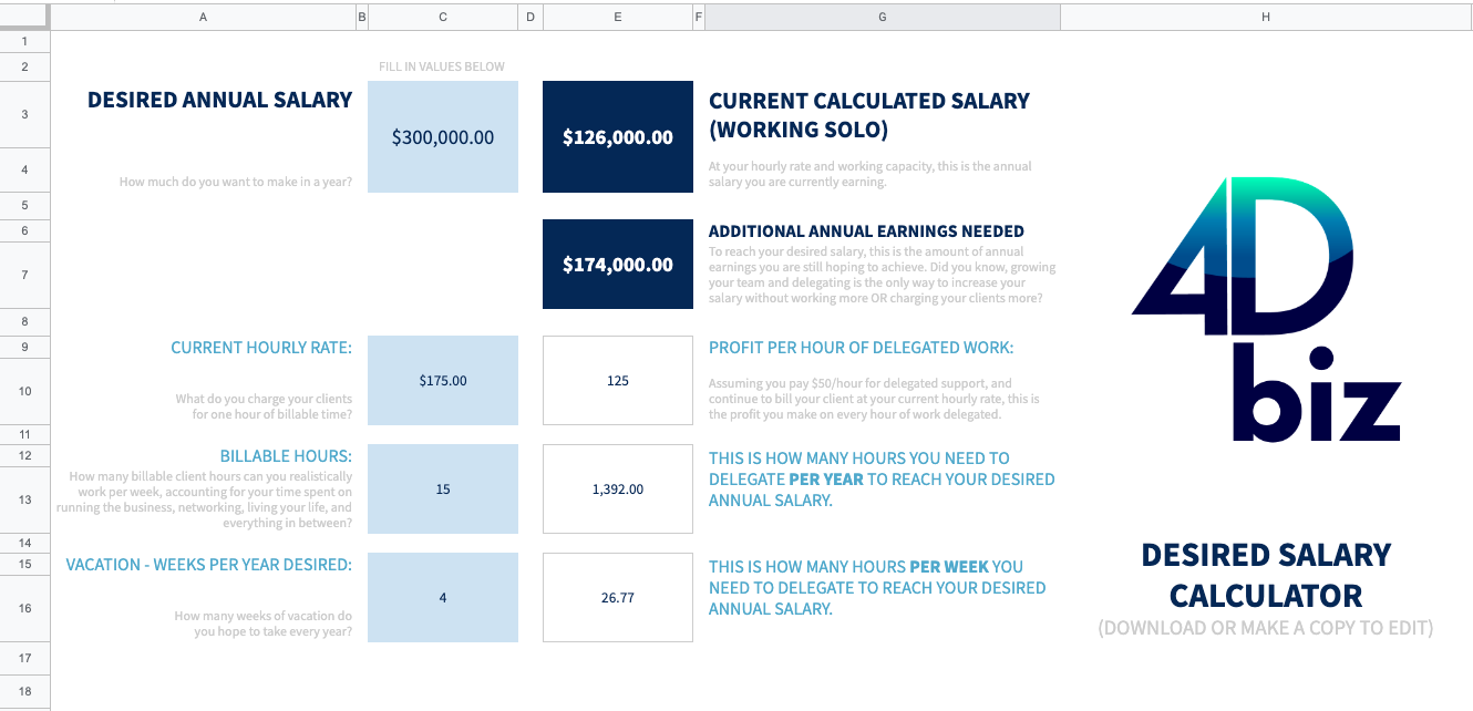 interior designer salary calculator: How many billable design hours do you need to work to reach your financial goals?