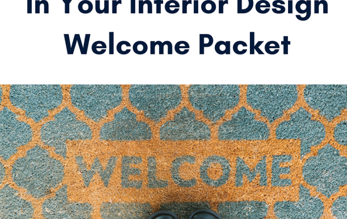 Interior Design Welcome Packet