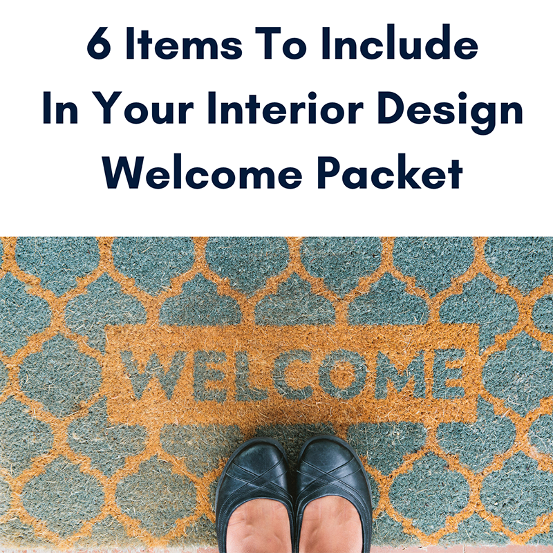 Interior Design Welcome Packet