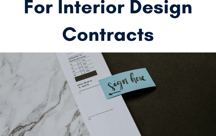 Protection Clauses for Interior Design