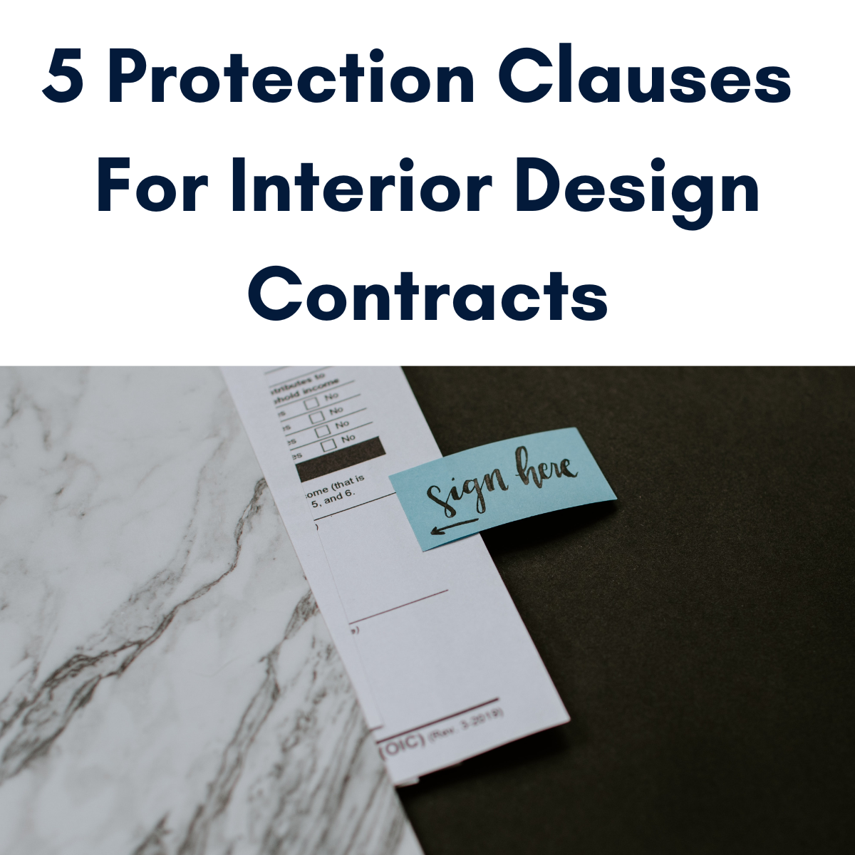 Protection Clauses for Interior Design