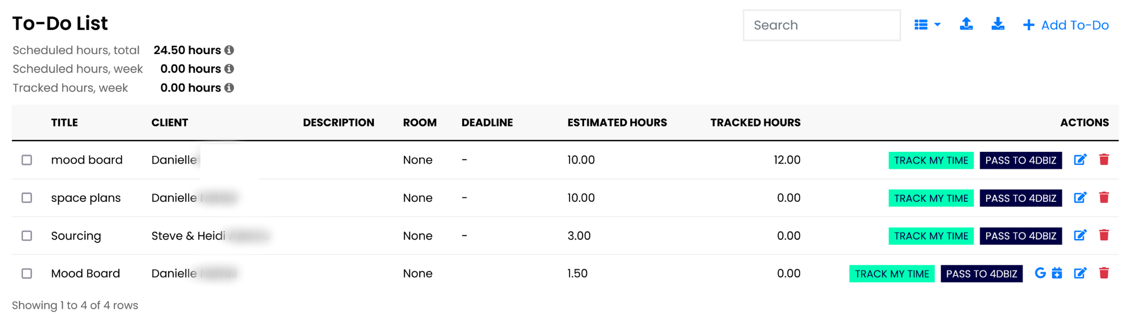 Technology features for design collaboration - To-do list