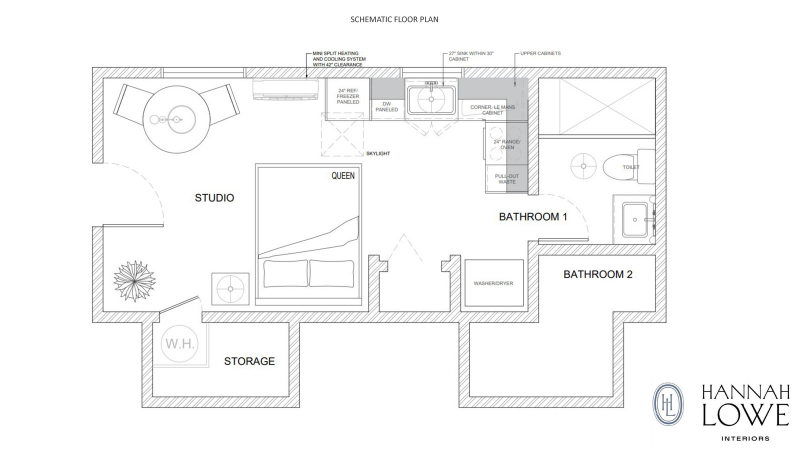 Design by Hannah Lowe Interiors Drawing & Presentation by 4Dbiz