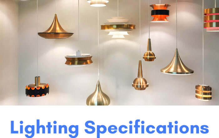 Lighting specifications for interior design