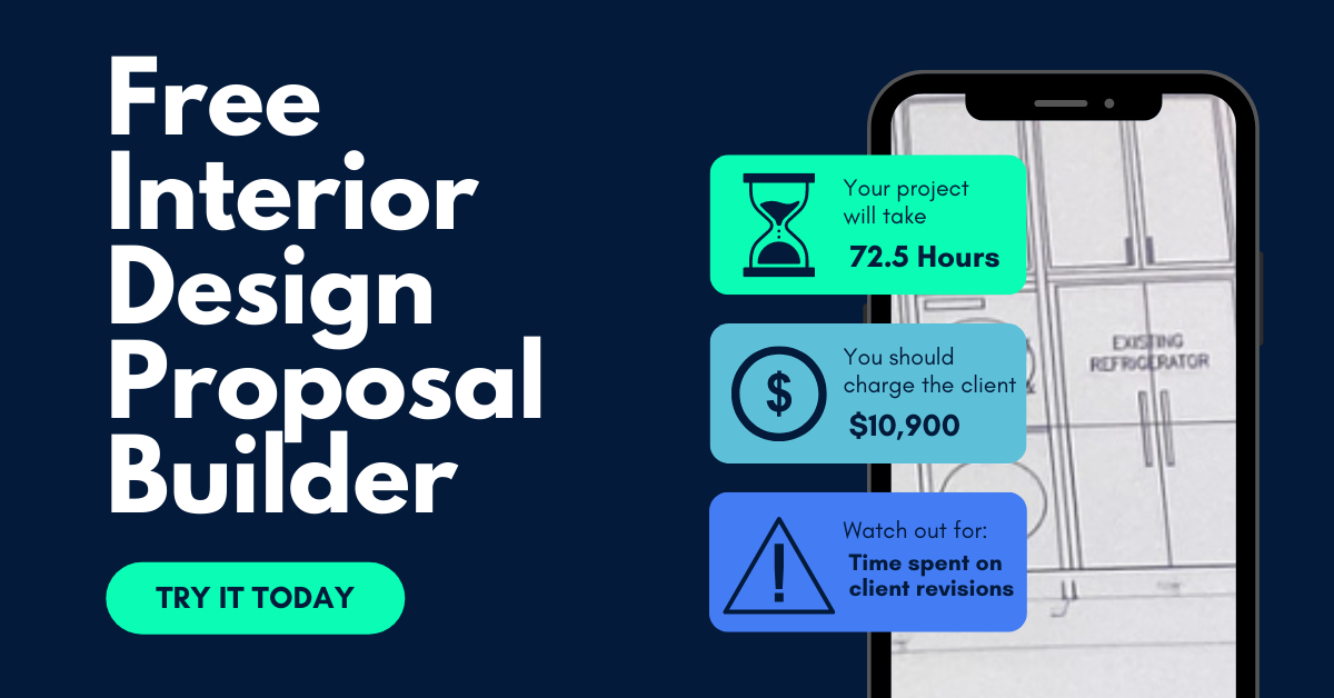 Free proposal builder to show you how to price interior design projects
