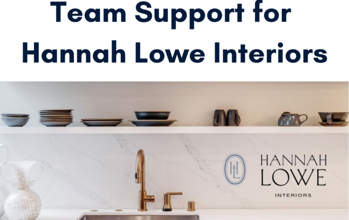 Fractional COO & Team Support for Hannah Lowe Interiors