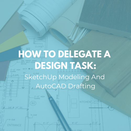 sketchup modeling and autocad drafting