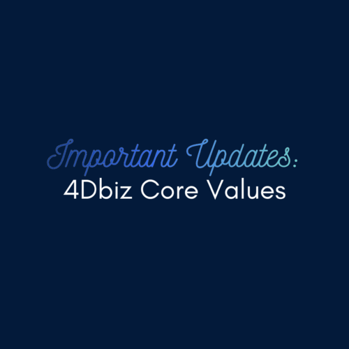 Our 4Dbiz Core Values are the foundation of how we work, make decisions, and support your growth. 
