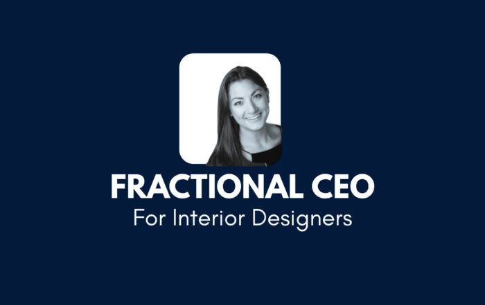 Shayna Rose Pellino is a Fractional CEO for interior designers with 4Dbiz. As an interior design Business Coach and Fractional CEO, Shayna will help you scale your business with clarity and confidence.