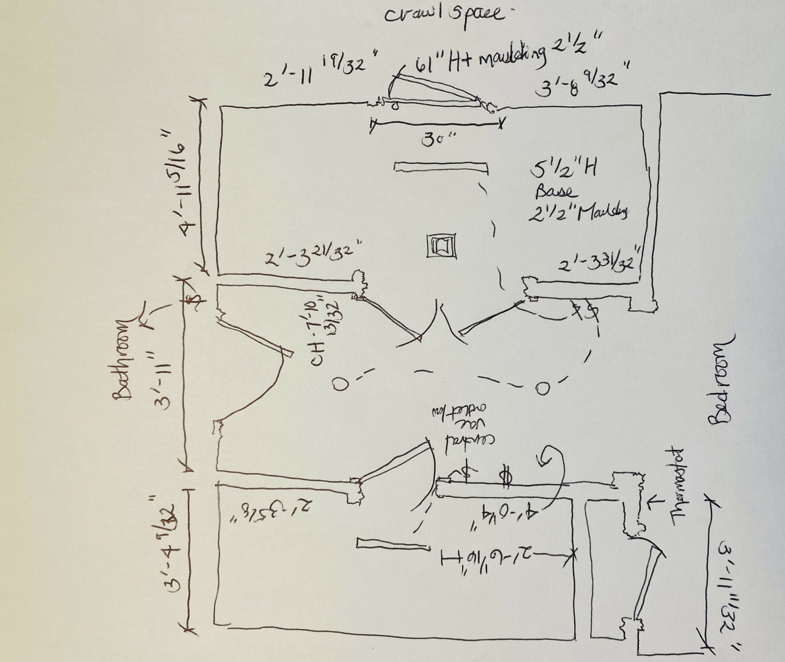Rendering floor plan drawing