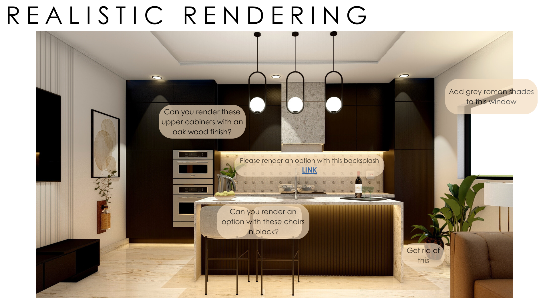 Rendering markups