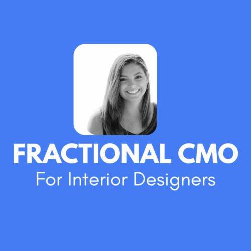 Fractional CMO Services for interior designers from 4Dbiz. Work with Evelyn Roberts McDougall for marketing strategy support as your Fractional Chief Marketing Officer.
