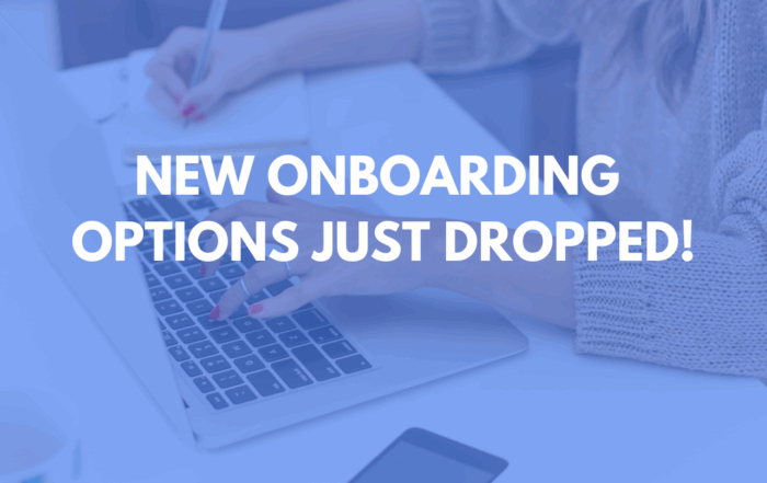 Onboarding Options
