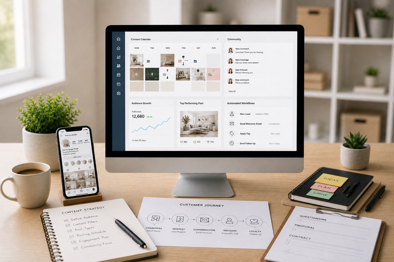 marketing assistant for interior designers